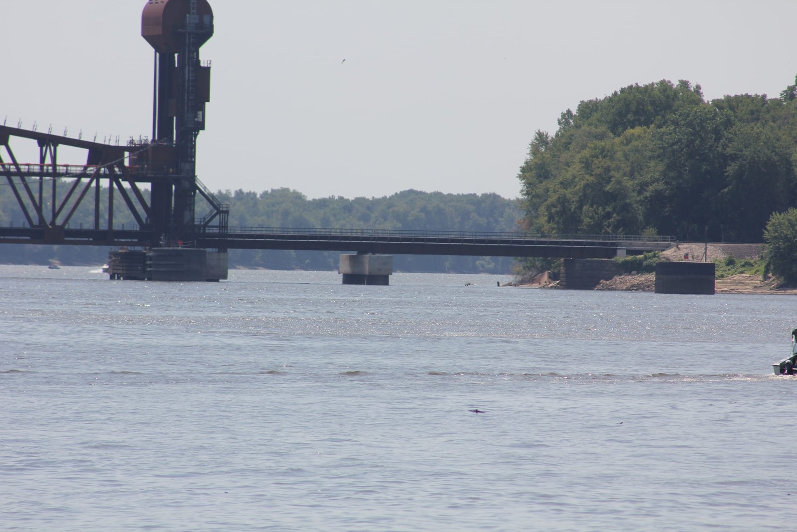 West approach of present bridge